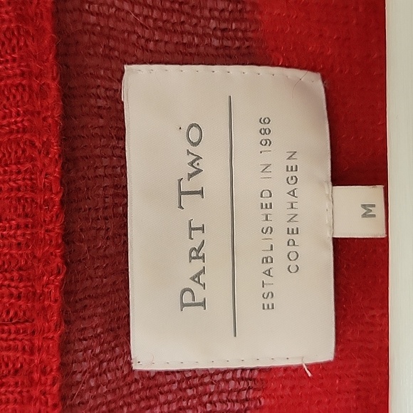 Part Two | Red on red striped sweater | Size medium - Picture 2 of 5